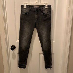 Black denim pants